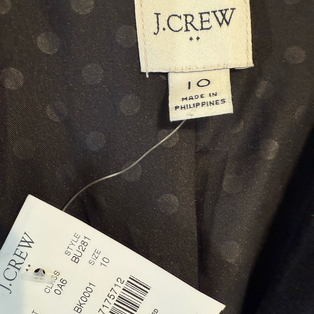 J crew womens black velvet blazer NWT 10 - Picture 3 of 7